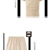 FJ Cream White Polo Shirt & Short Combination