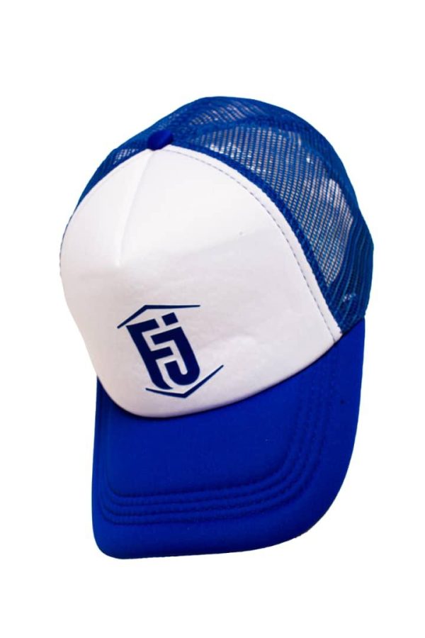 FJ Mixed White & Blue Face Cap